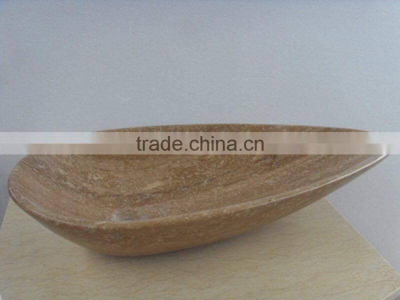 High quality oval shape marble bathroom sink for sale