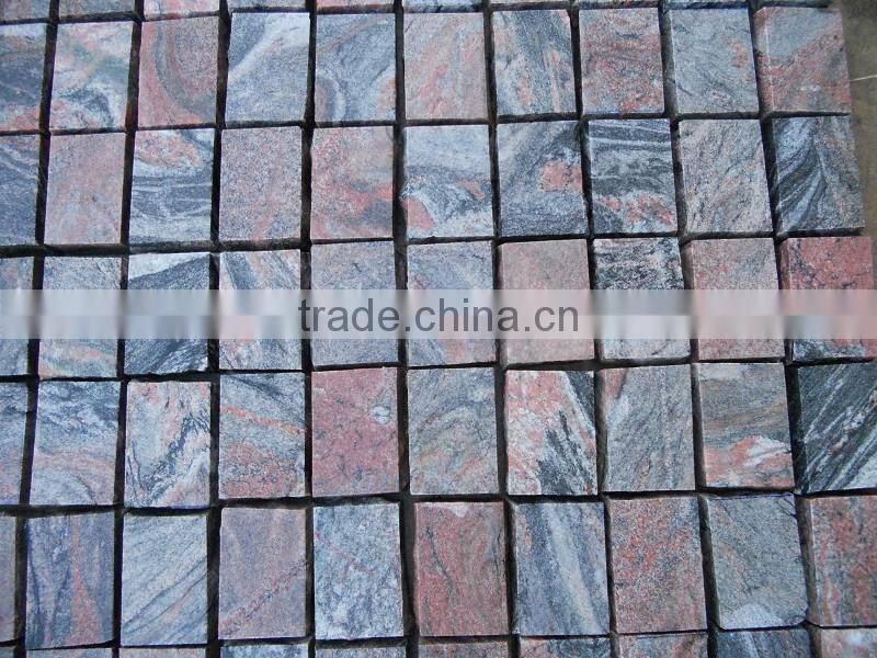 Cheap Multicolor red granite paving stone for wholesale