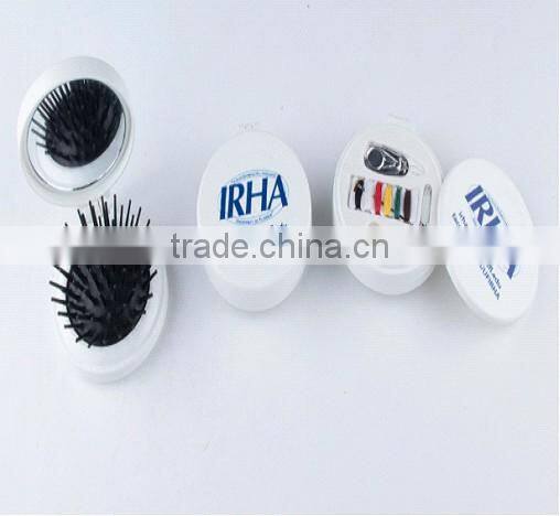 2016 new product round Sewing Box Kit with Comb Mirror needlework