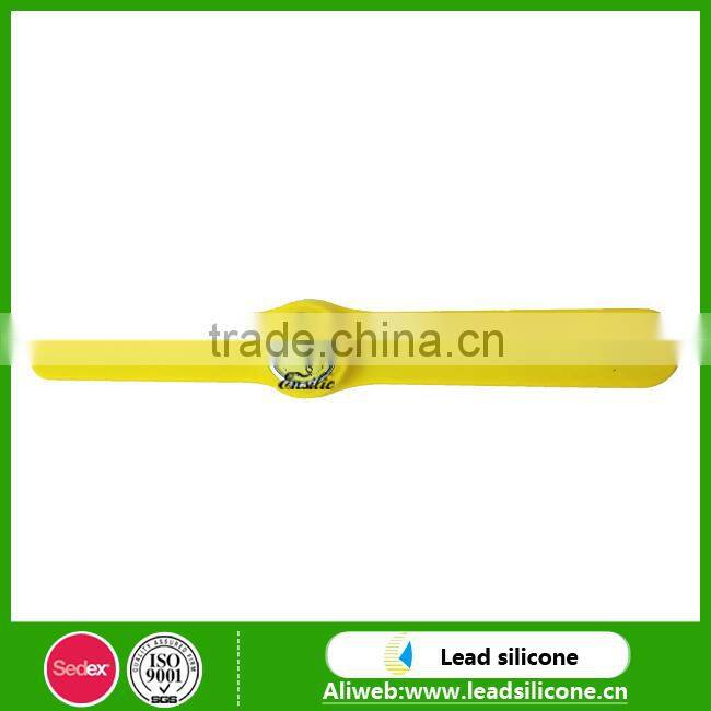 silicone slap watches snap on band slap watches