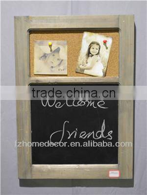 Cork memo board with paint blackboard made from plywood