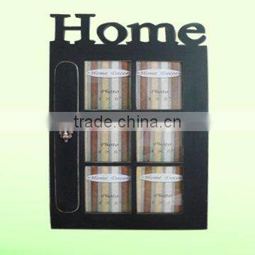 home 6 openings Photo Frame with cutting words