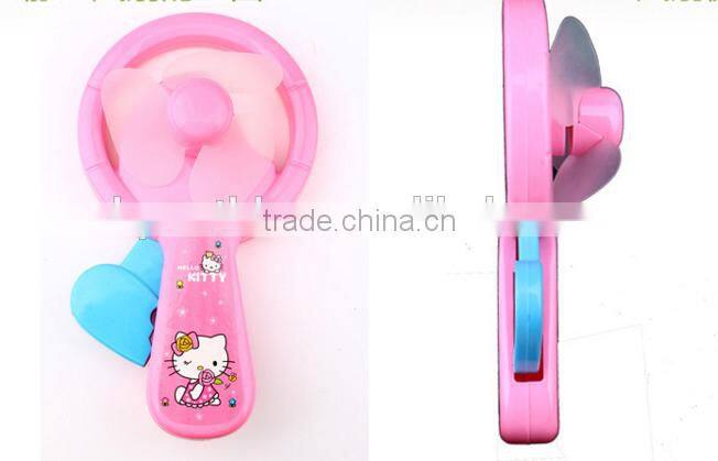 cheap plastic mini handy dynamo fan for kids in summer