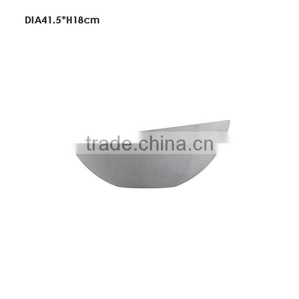 Oval shape marble finish western cement or concrete bathroom sink