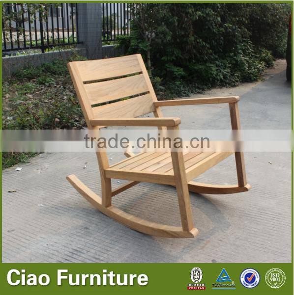 Garden teak furniture wooden rocking chair for sale