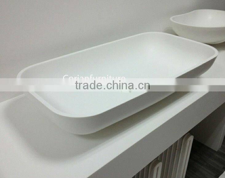 New design bathroom vanity solid surface bathroom art basin