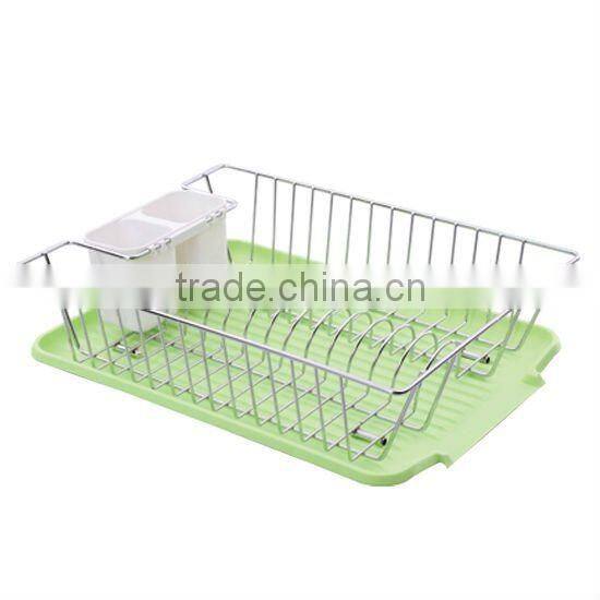 Metal Wire Rack Kitchen Organizer Basket with Tray