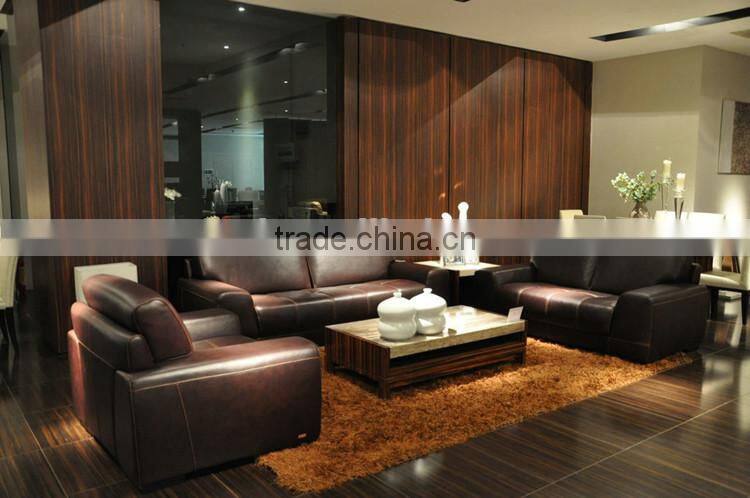 European style Italian split leather sectional sofa home sofa
