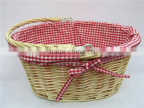 Wholesale Wicker Gift Basket Baby Gift Basket with lining