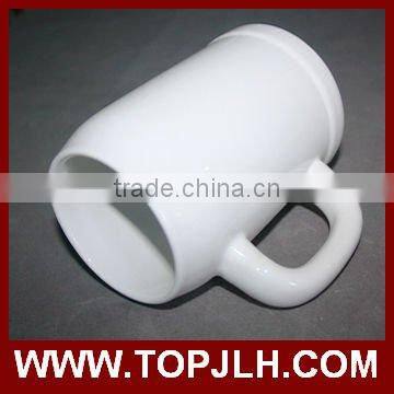 Topjlh high quality sublimation glass beer mug with handle
