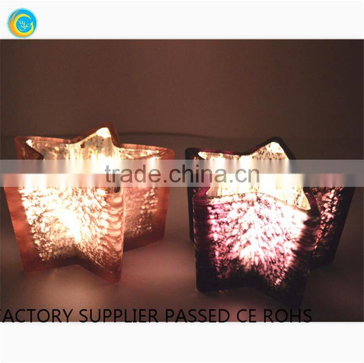 Glass mosaic candlestick