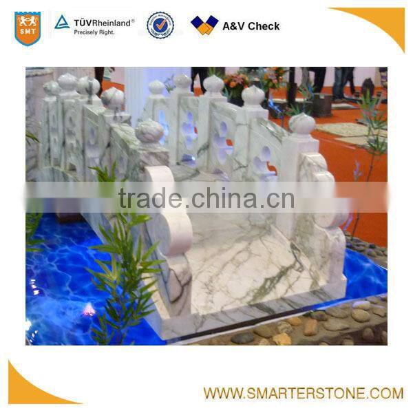 Exquisite Polished ornamental balustrade railing marble