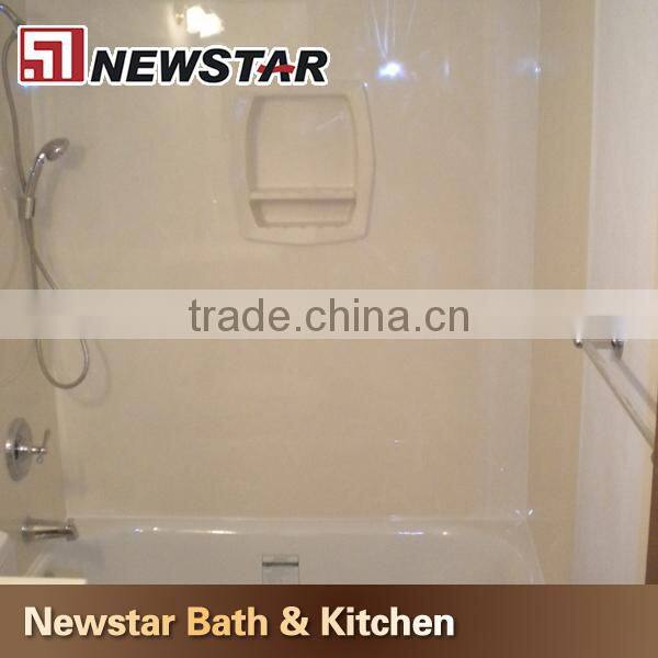 Customize accept China polished artificial marble tub surrounds