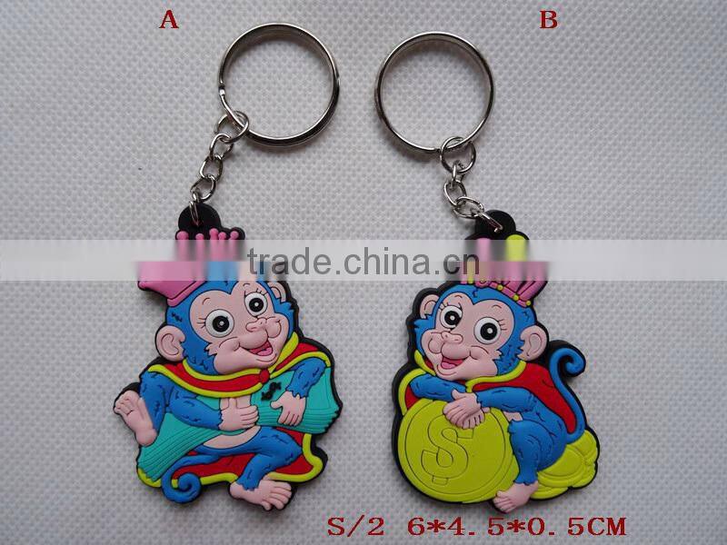 2016 high quality monkey keychain souvenir