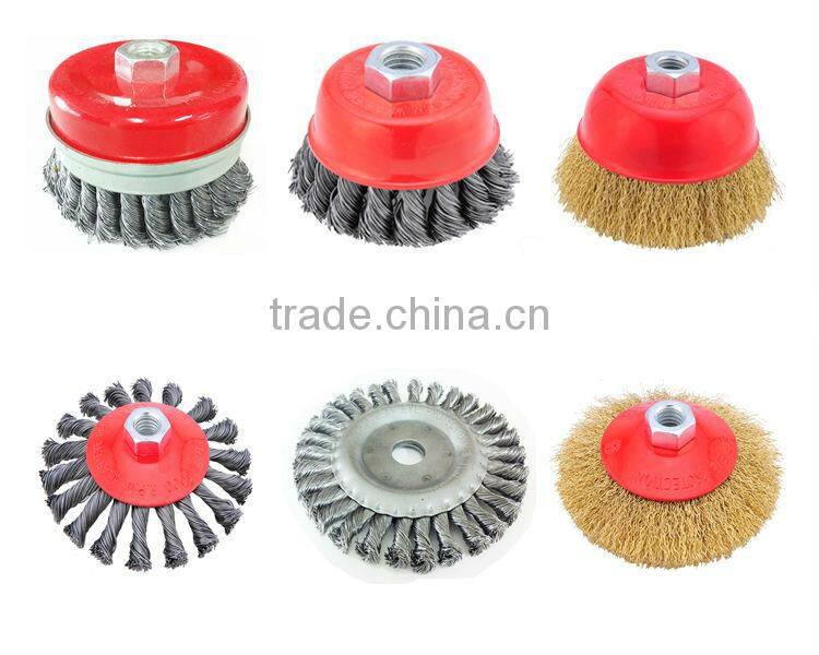 Stainless steel wire cup brush(65mm~150mm)