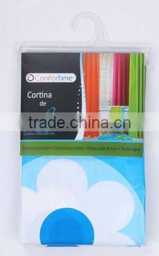 Penguin print PEVA shower curtain and bath accessory