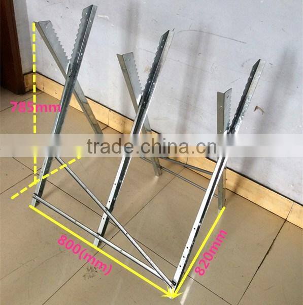 Heavy Duty METAL steel Adjustable wood CHAINSAW Sawhorse Log Saw Horse with Serrated Grip