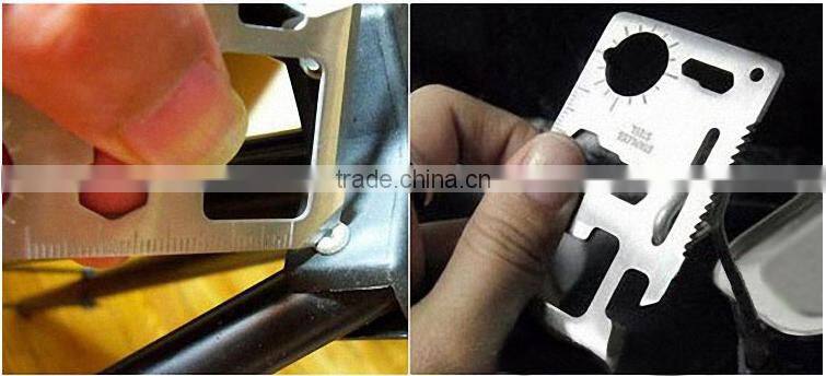 2016 New outdoor 15 in 1 Credit Card Multi Tool