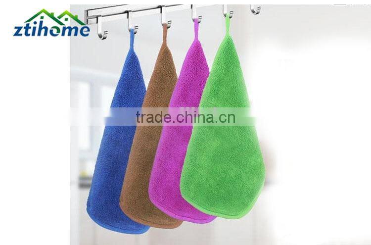 Super Absorbent kitchen cleaning microfiber cloth with hanger