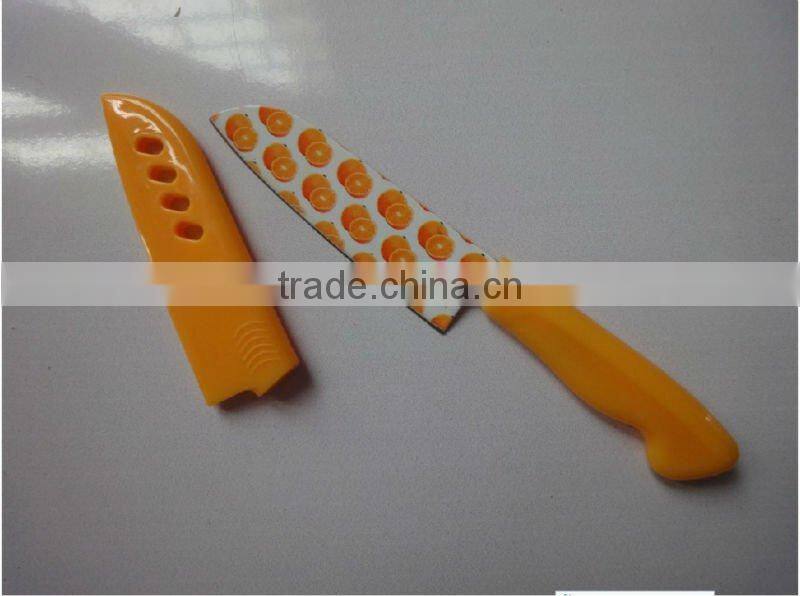 kitchen knife set,non-stick fruit knife with sheath