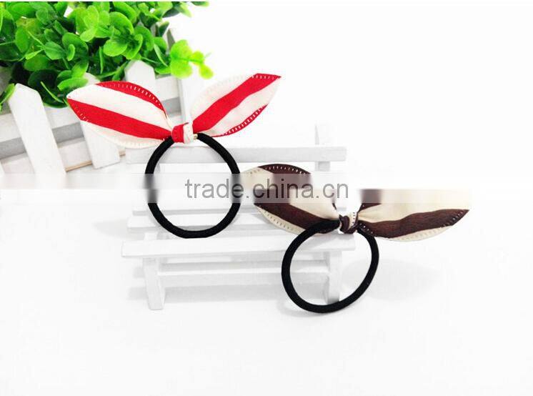 Rabbit ear hair ring kids bows hair ring hair accessories Factory wholesale