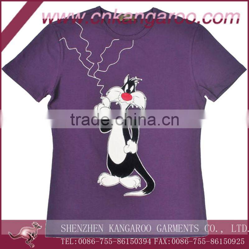 Men's 100% cotton printed T-SHIRT with short sleeve