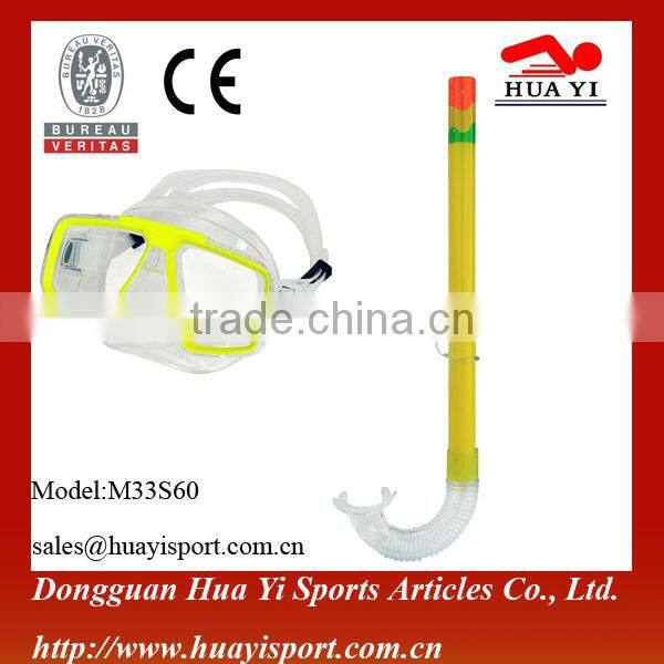 Factory wholesale high quality PVC diving equipment diving mask snorkels