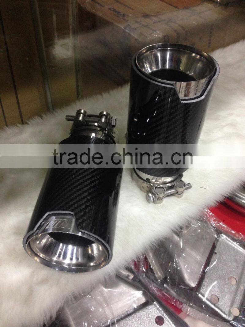 China factory price auto accessories racing exhaust tip tuning carbon fiber exhaust tip