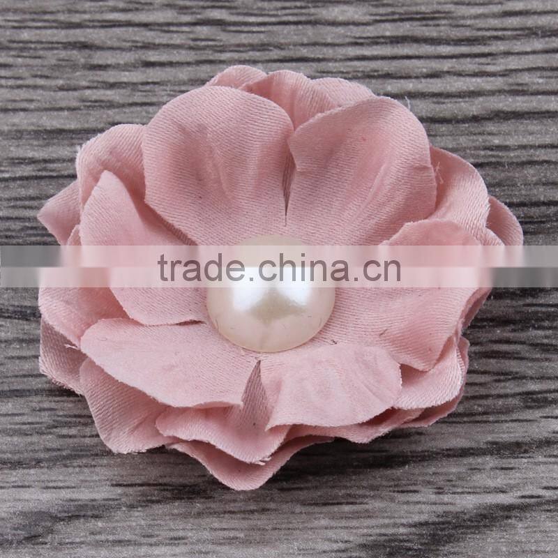 small fabric flower clip for kids hair accessories