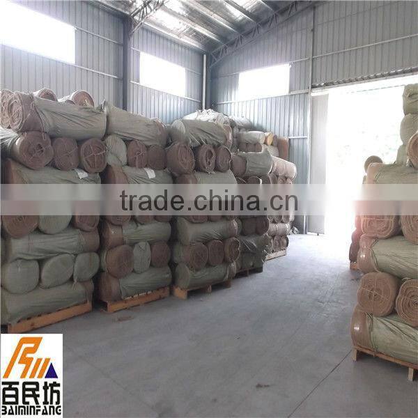 customized burlap 100% jute fiber packed in rolls