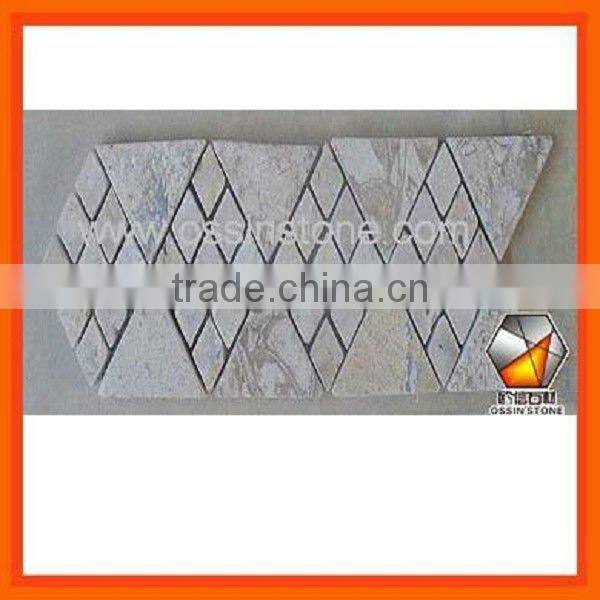 Travertine mosaic lines