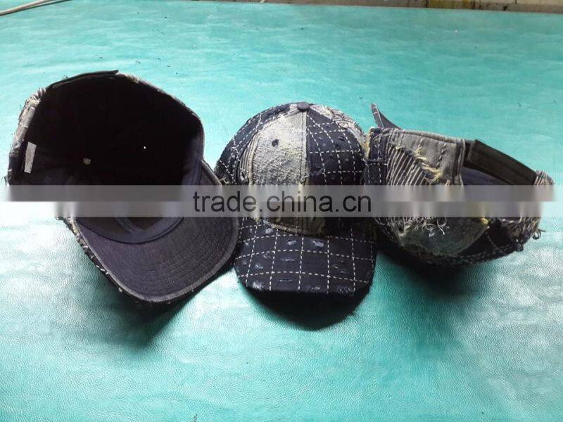 2017 100% cotton washed distressed baseball hats