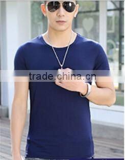 Customized manufactorying plain short-sleeve T shirt for man