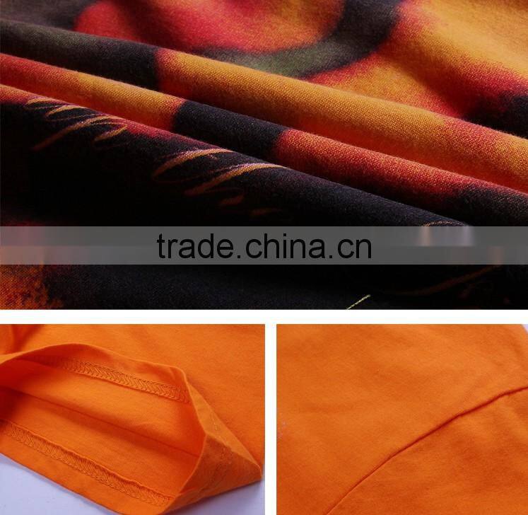 Men's t shirt face print teeshirts 100% cotton custom t shirt