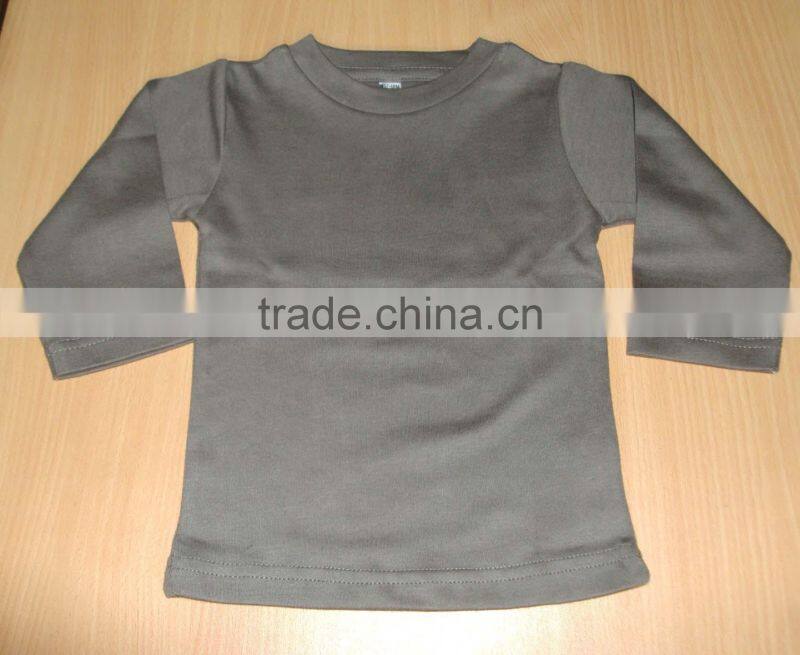 100%cotton interlock baby t-shirts, soft hand-feel combed cotton baby garments