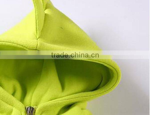fashionable cheap child coat blank hoodie 100% blank polyester hoodie