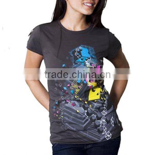 New Design High Quality Fashion Couple T Shirt Cotton O neck Short Sleeve Custom Print Logo Wholesale