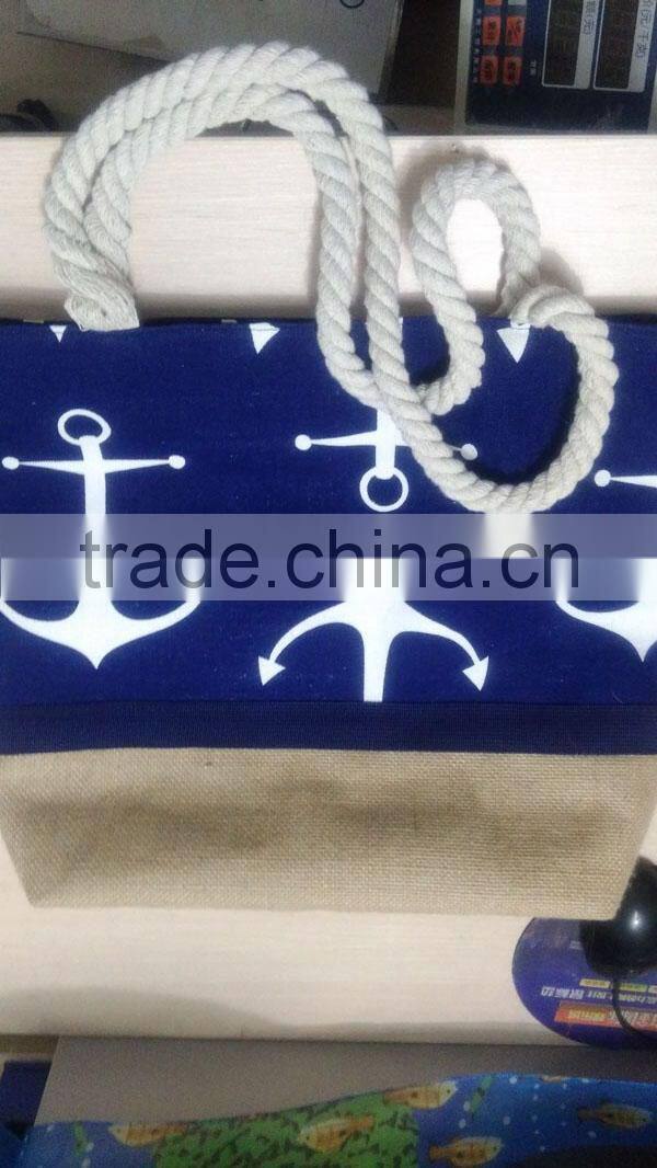 2017 2018 YIwu hot wholesale Fashion high quality classic cavas tote beach bags