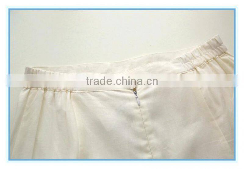 Ladies Formal Mesh Suits Embroidery White Elegant Blouse And Skirt Sets