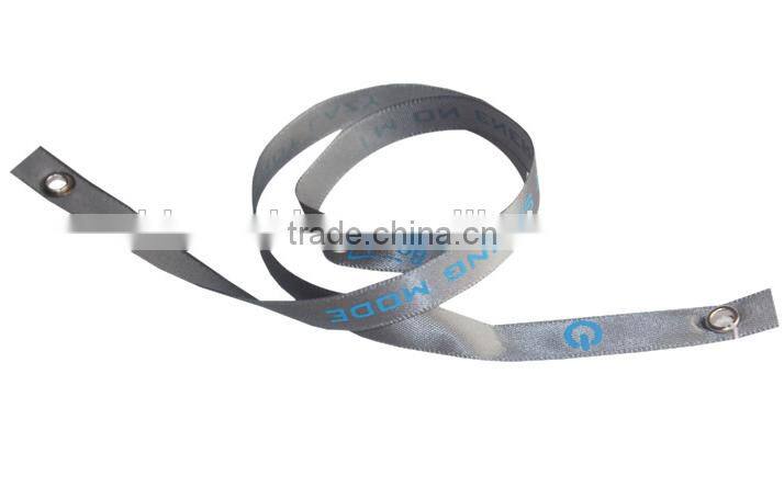 Hot sport silk ribbon bands Life is good sport ribbon wristlet cheap promotional sport snap button wristband
