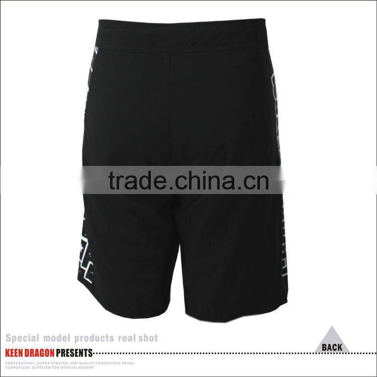 men's black boxing training shorts customized mma shorts
