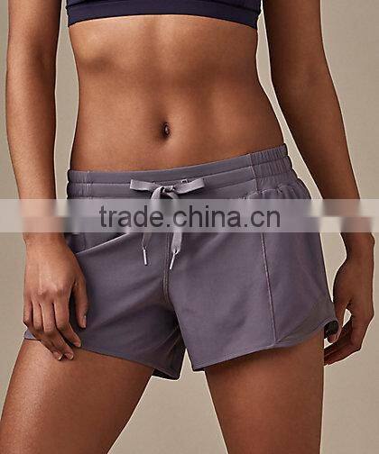 MGOO Wholesale Drawstring Waistband Womens Sport Shorts 100% Polyester Dri Fit Short Pants