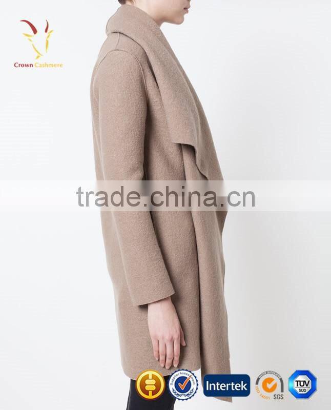 2016 latest wholesale knitted sweater women cashmere wool coat