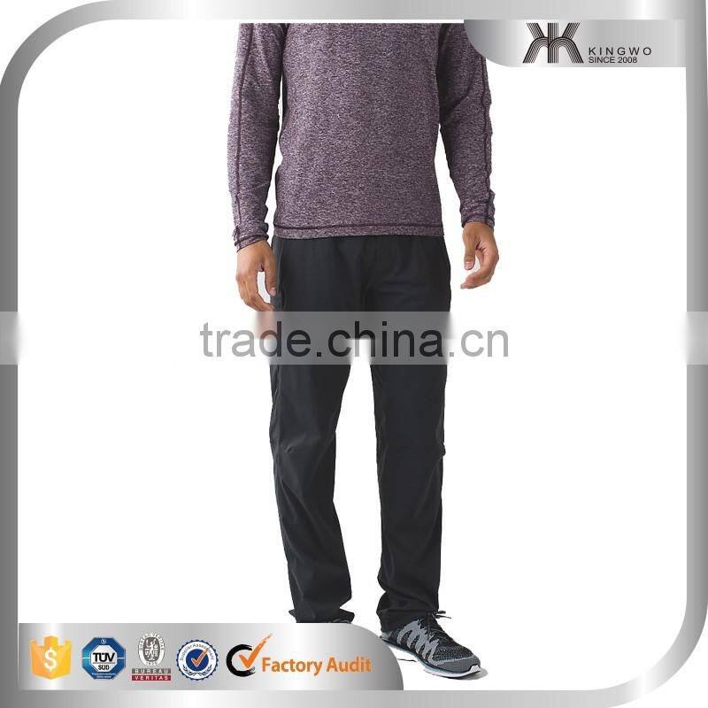 Quick dry polyester woven fabric training pants mens trekking pants