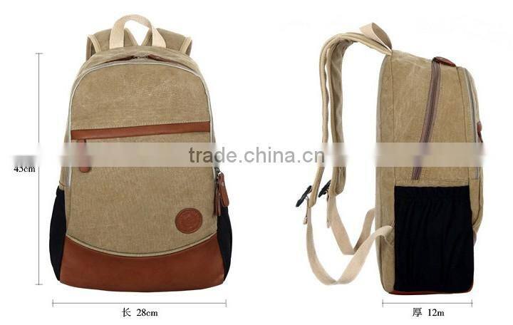 Custom canvas cheap waterproof backpack travelling sport backpack