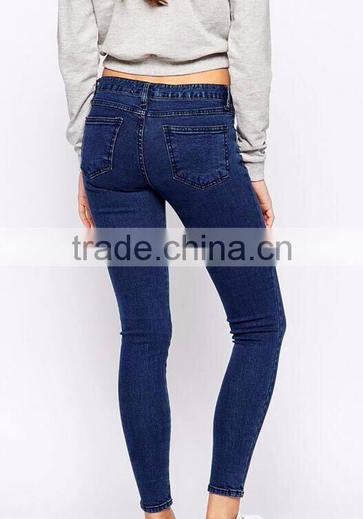 Runwaylover Elastic Fashion Blue Denim Jeans Women Top Quality Wholesale