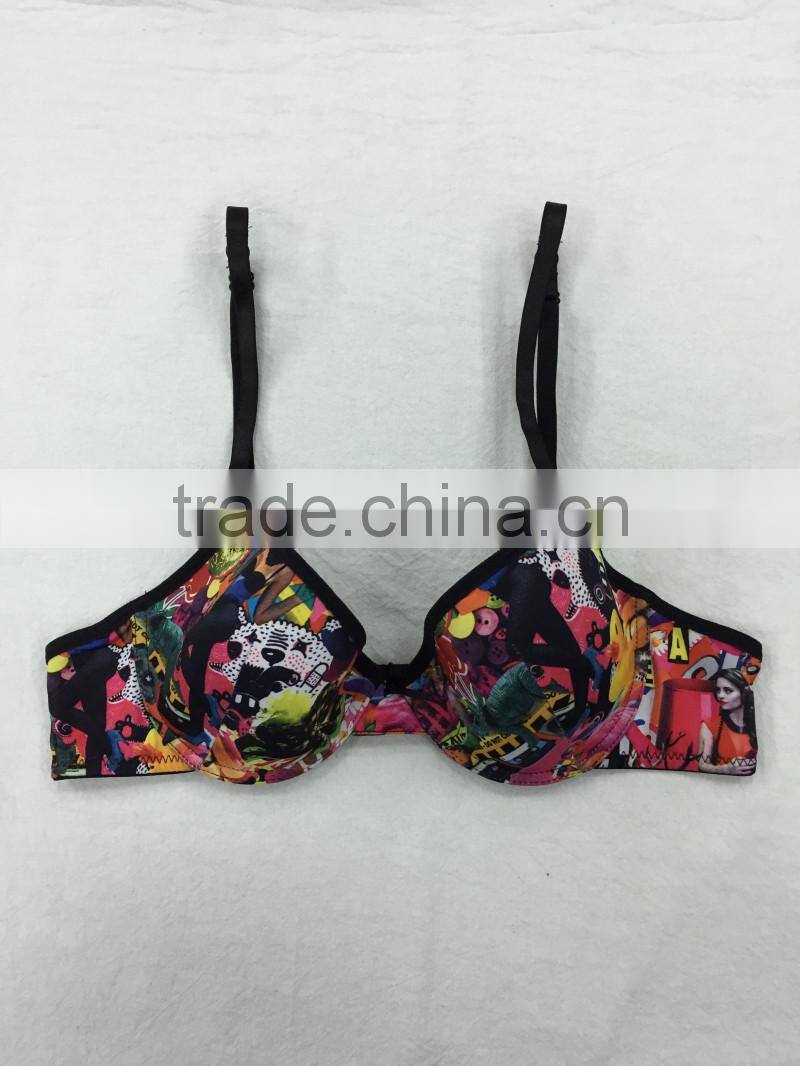 Comfortable removable pads wireless criss cross Back sexy ladies yoga bra