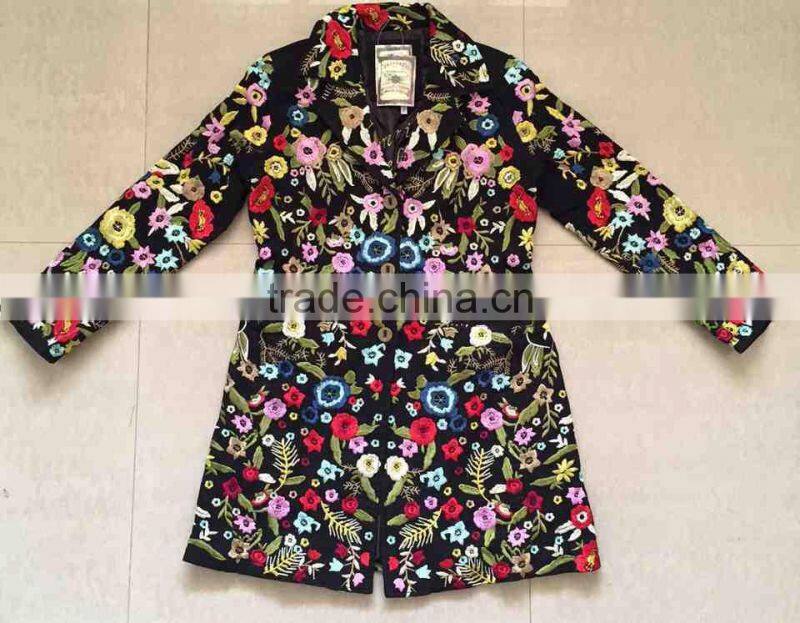 Fully Embroidered long coat