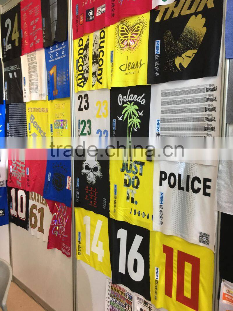 different kinds of heat transfer logo be heated on garments