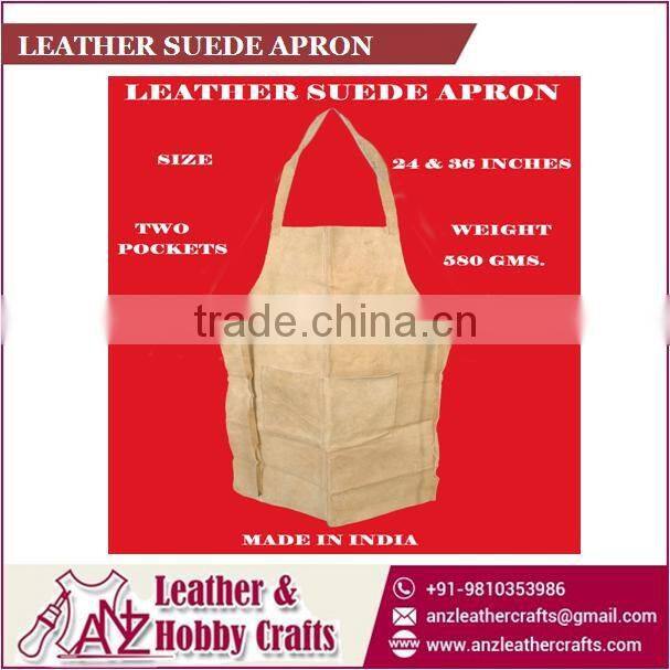 Durable Quality Top Selling Leather Suede Apron for Industrial use